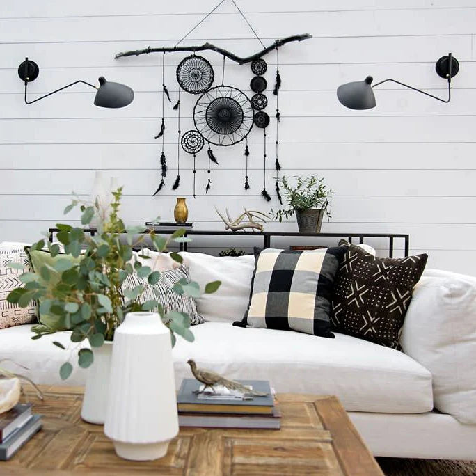 Wall Lamp Sculptural Dual Adjustable Arms Aluminum & Brass
