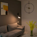 Wall Lamp Sculptural Dual Adjustable Arms Aluminum & Brass