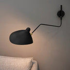 Wall Lamp Sculptural Dual Adjustable Arms Aluminum & Brass