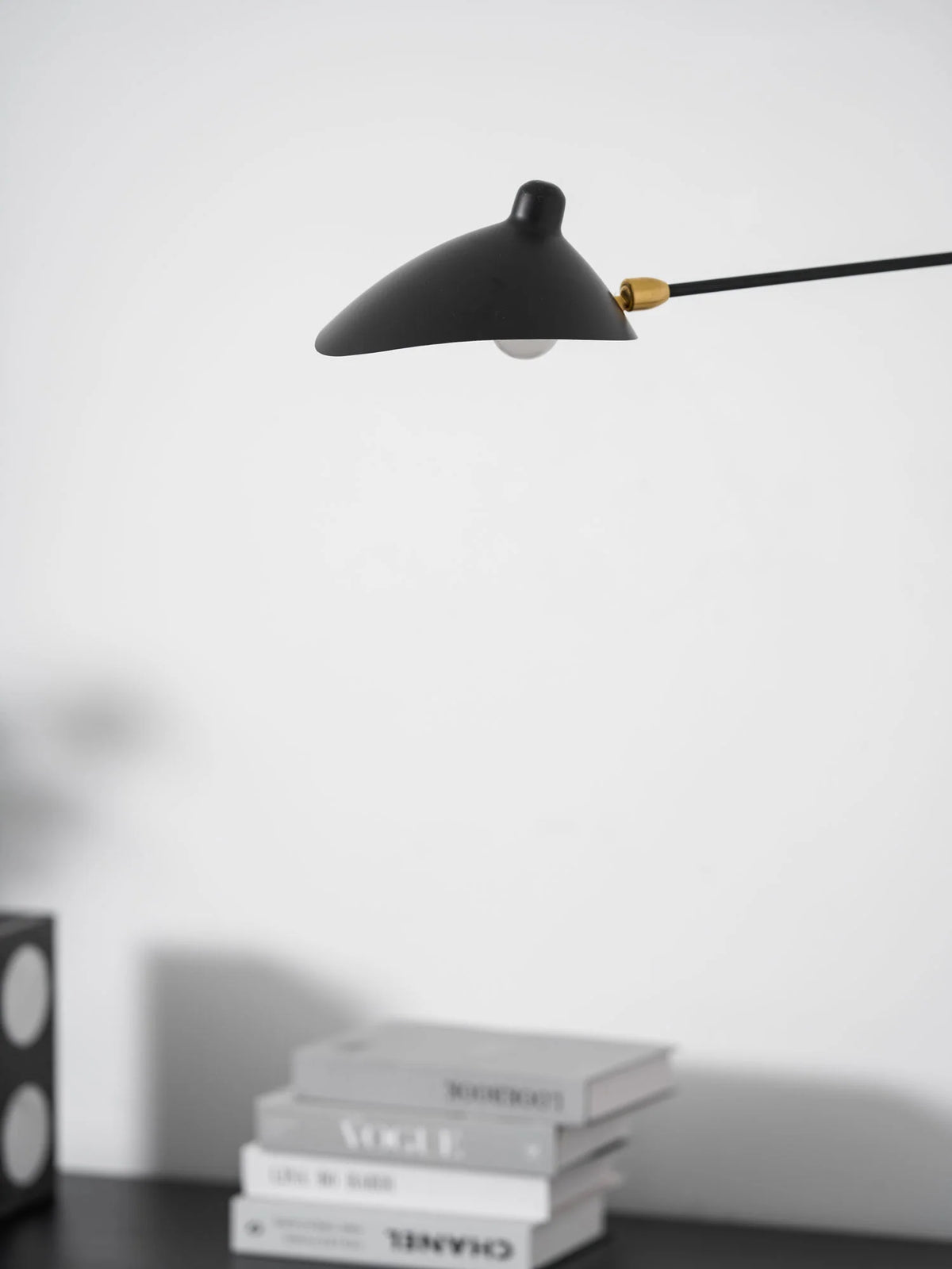 Wall Lamp Sculptural Dual Adjustable Arms Aluminum & Brass