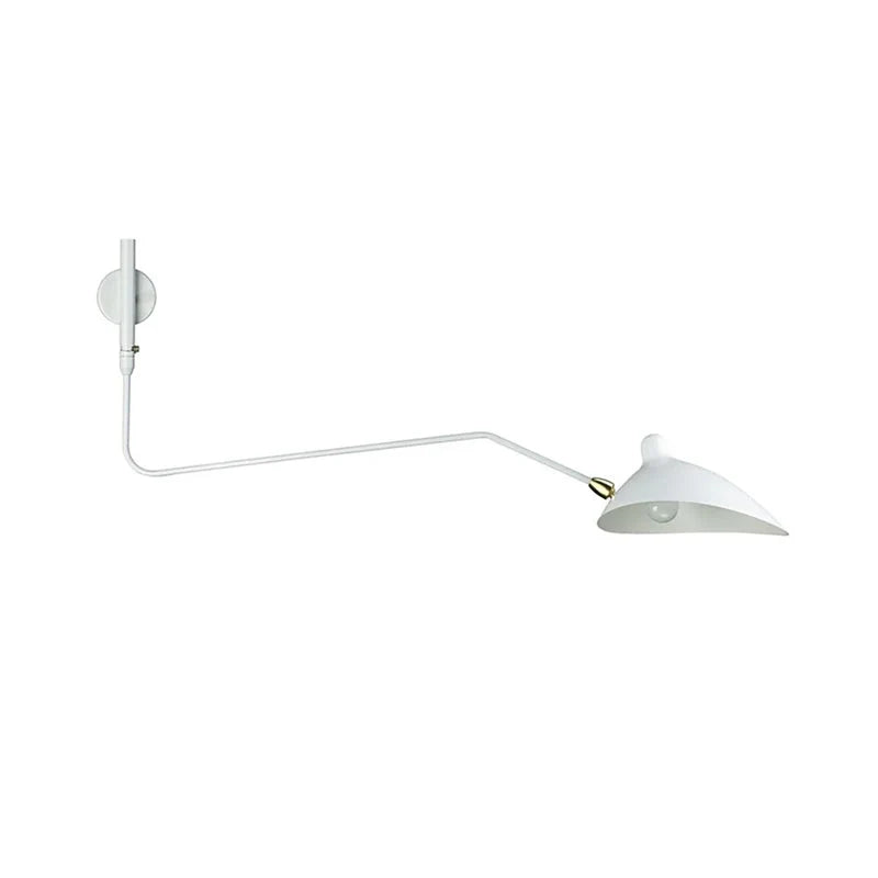 Wall Lamp Sculptural Dual Adjustable Arms Aluminum & Brass