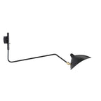 Wall Lamp Sculptural Dual Adjustable Arms Aluminum & Brass