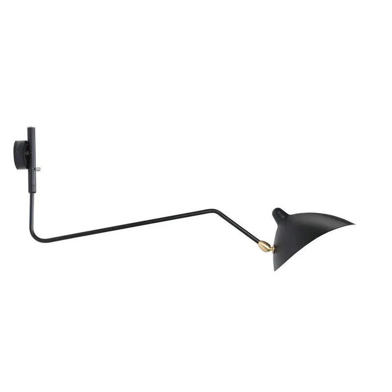 Wall Lamp Sculptural Dual Adjustable Arms Aluminum & Brass