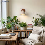 Wall Lamp Tapered Travertine Warm Indirect Light
