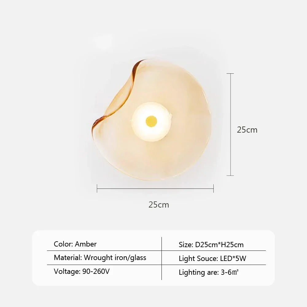 Wall Lamp Tempered Glass Energy-Saving LED