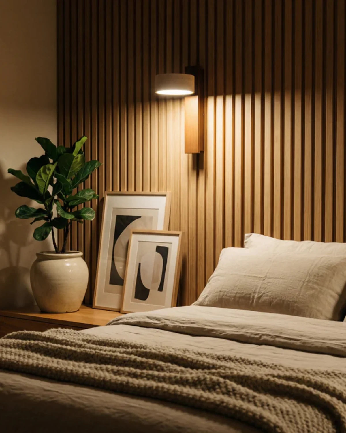 Wall Lamp Travertine Warm Ambient Glow