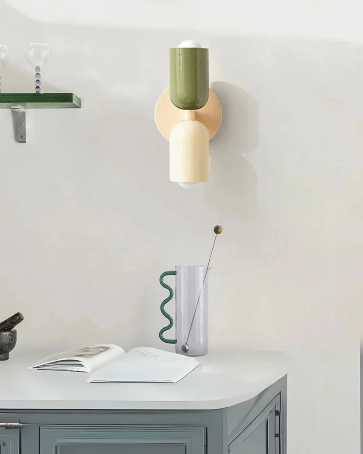 Wall Lamp Up-Down Light & Pastel Colors