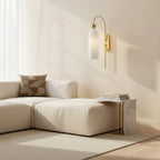 Wall Lamp Vertical Ribbed Glass Diffused Light