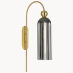 Wall Lamp Vertical Ribbed Glass Diffused Light
