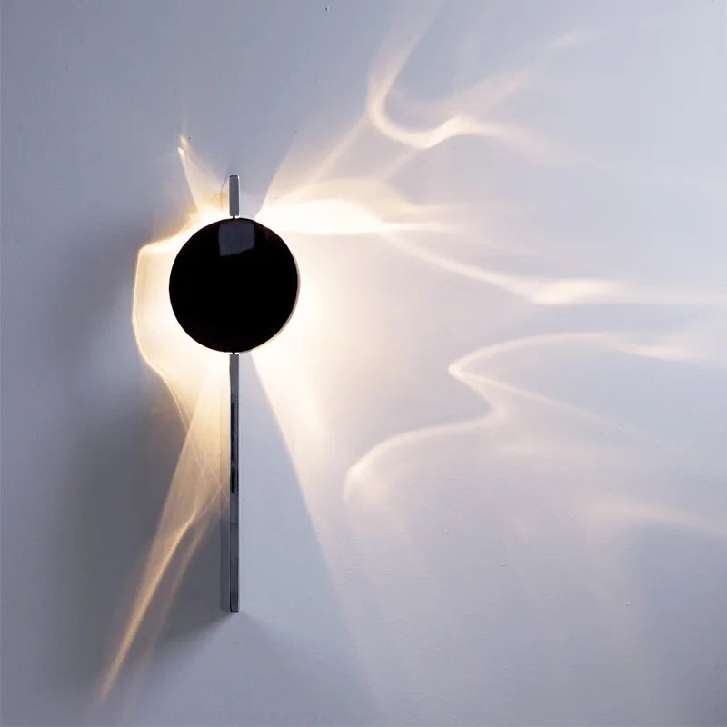Wall Lamp Wavy Pattern 360° Rotation Energy-Efficient LED