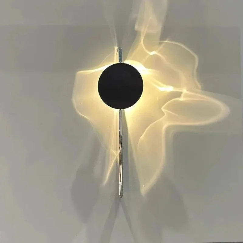 Wall Lamp Wavy Pattern 360° Rotation Energy-Efficient LED