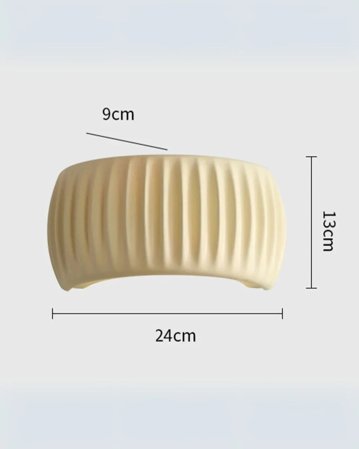 Wall Lamp Wavy Resin Warm Up & Down Light