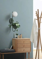 Wall Lamp With Planter Scandinavian Minimalist Warm Ambient Light