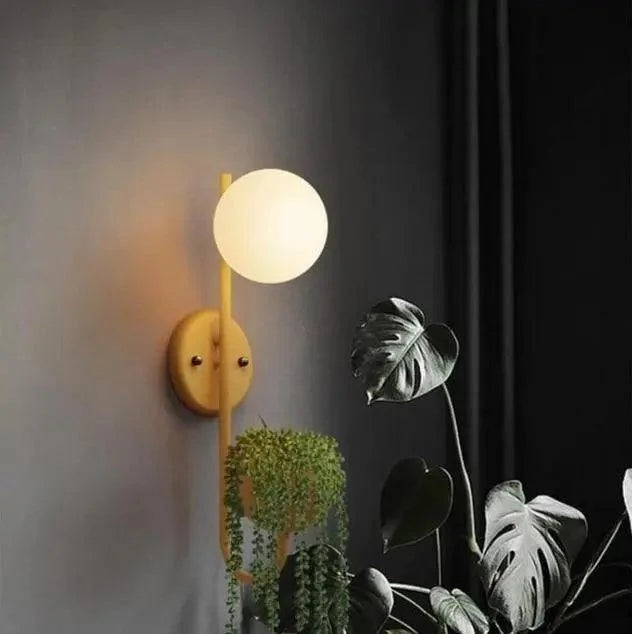 Wall Lamp With Planter Scandinavian Minimalist Warm Ambient Light