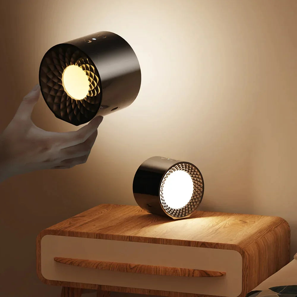 Wall Light 360 Degree Magnetic USB Rechargeable Touch Dimmer