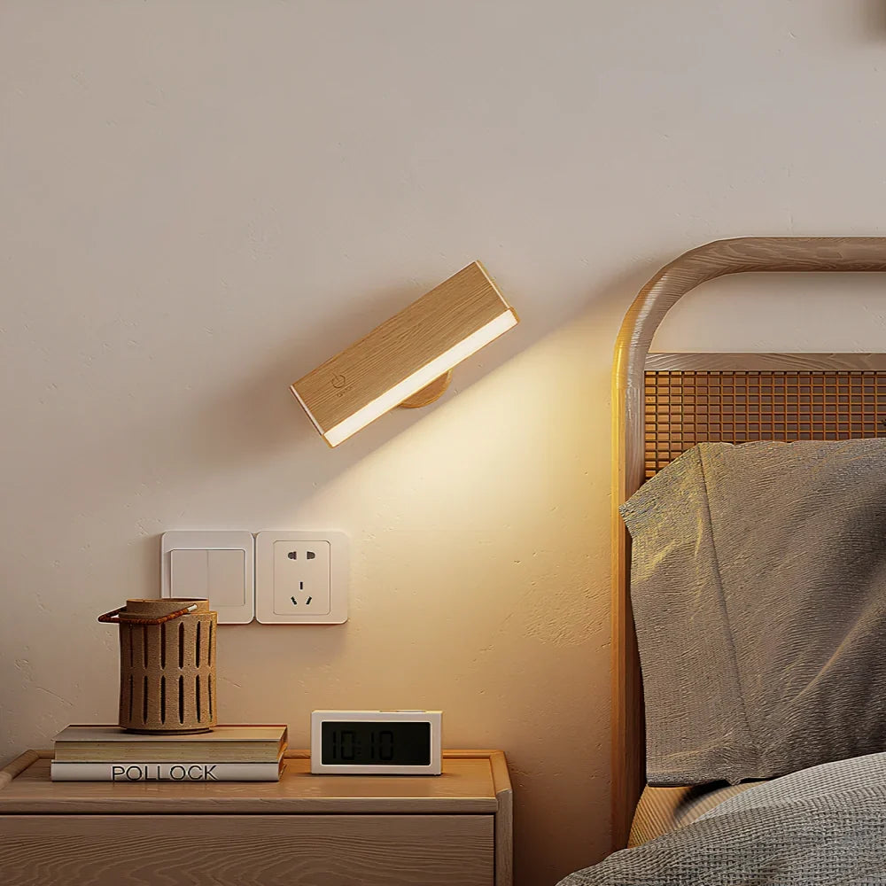 Wall Light 360° Rotatable Touch Dimmable