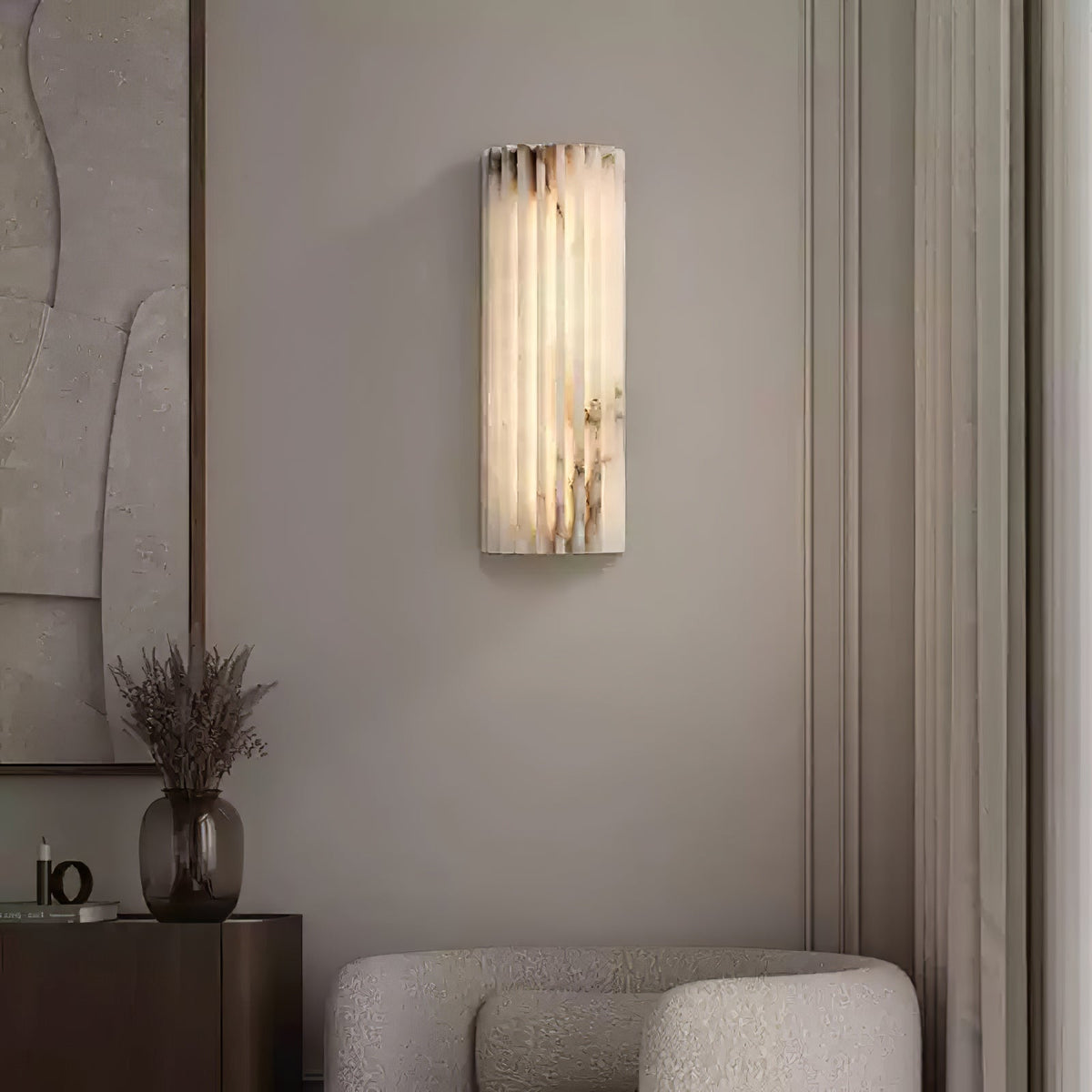 Wall Light Alabaster Integrated LED & Dimmable