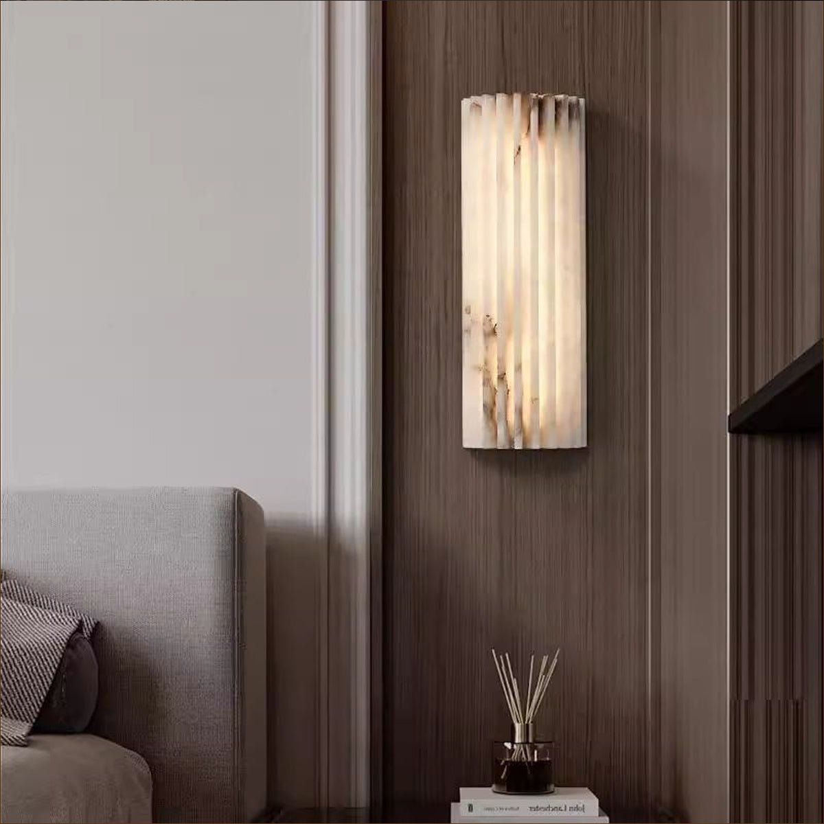 Wall Light Alabaster Integrated LED & Dimmable