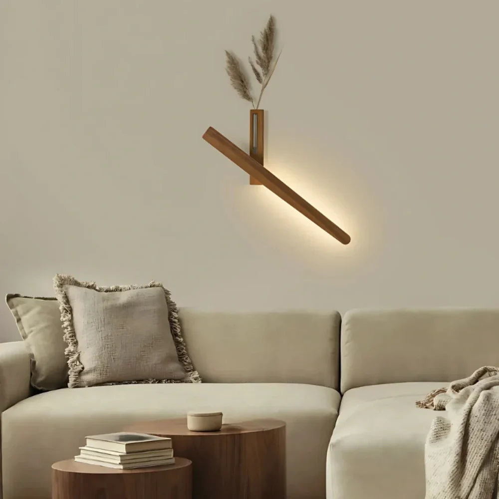 Wall Light Built-In Vase Touch Dimmable Rechargeable 11H Battery