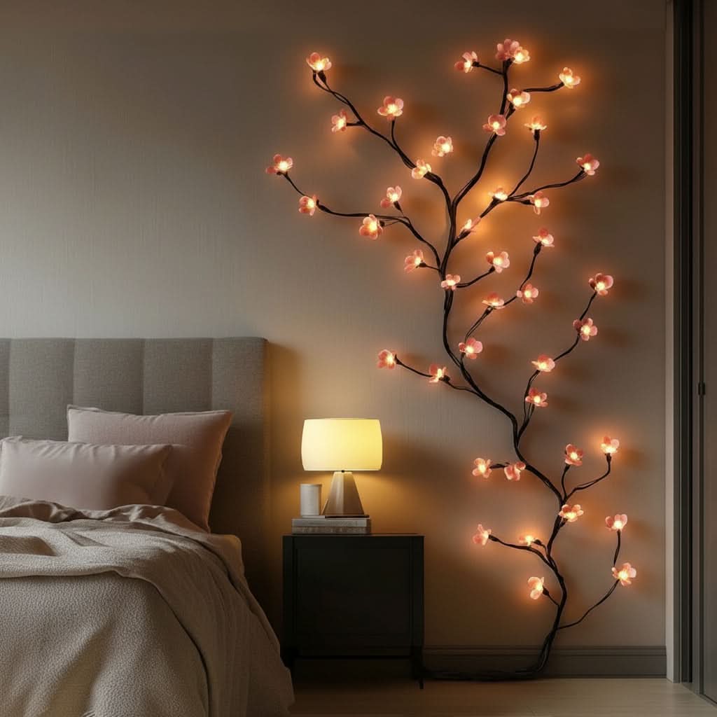 Wall Light Cherry Blossom Warm White LED