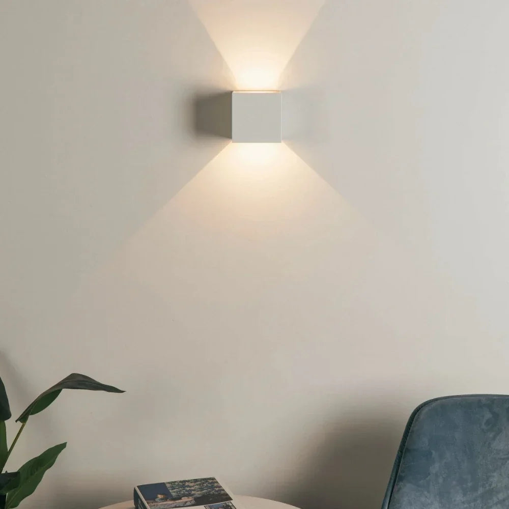 Wall Light Dual Adjustable Panels Hardwired Or USB Rechargeable