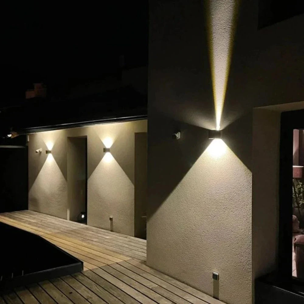 Wall Light Dual Adjustable Panels Hardwired Or USB Rechargeable