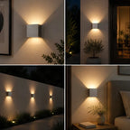 Wall Light Dual Adjustable Panels Hardwired Or USB Rechargeable