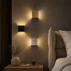Wall Light Dual Adjustable Panels Hardwired Or USB Rechargeable