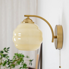 Wall Light Glass & Metal Warm Glow