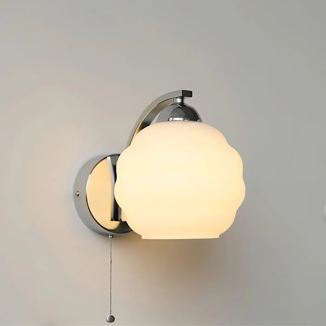 Wall Light Glass & Metal Warm Glow