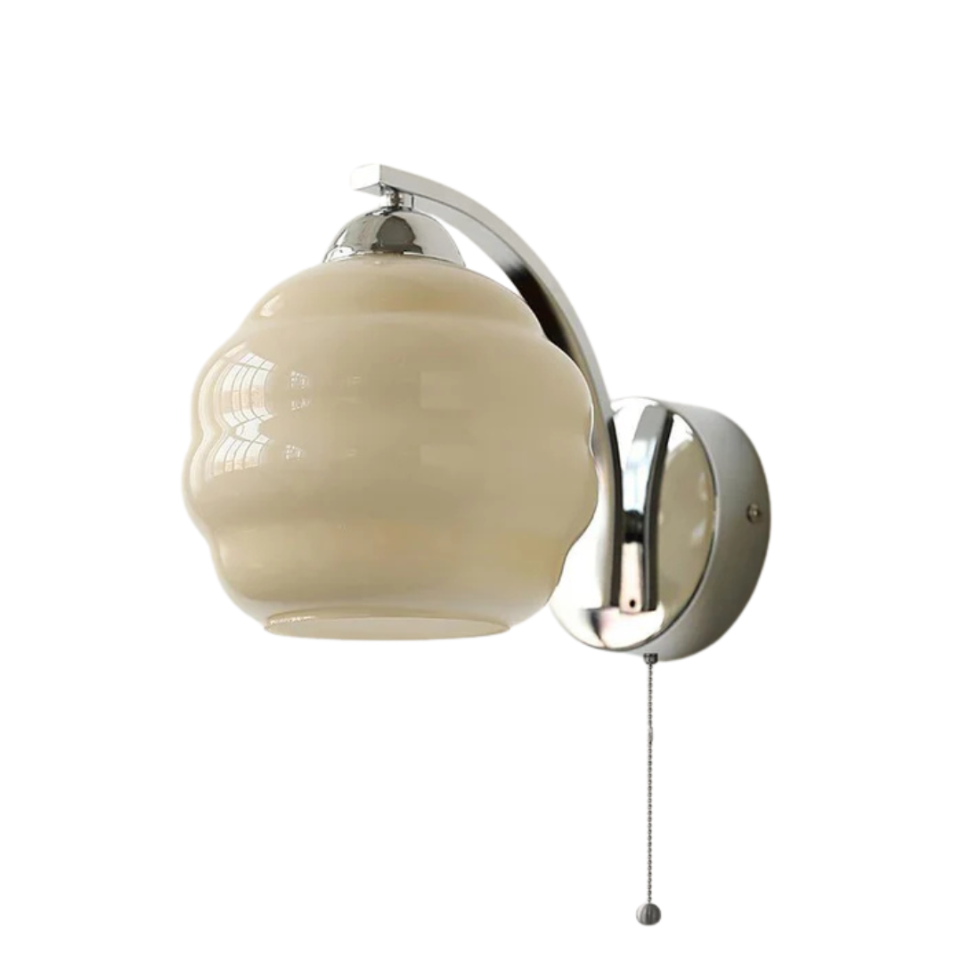 Wall Light Glass & Metal Warm Glow