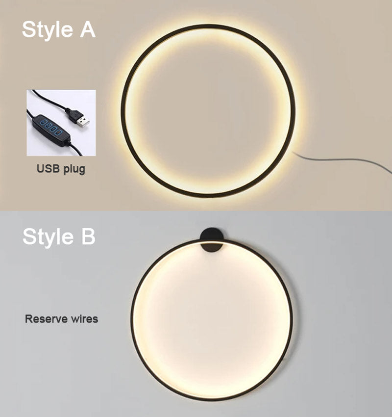 Wall Light Modern Circular LED Soft Glow