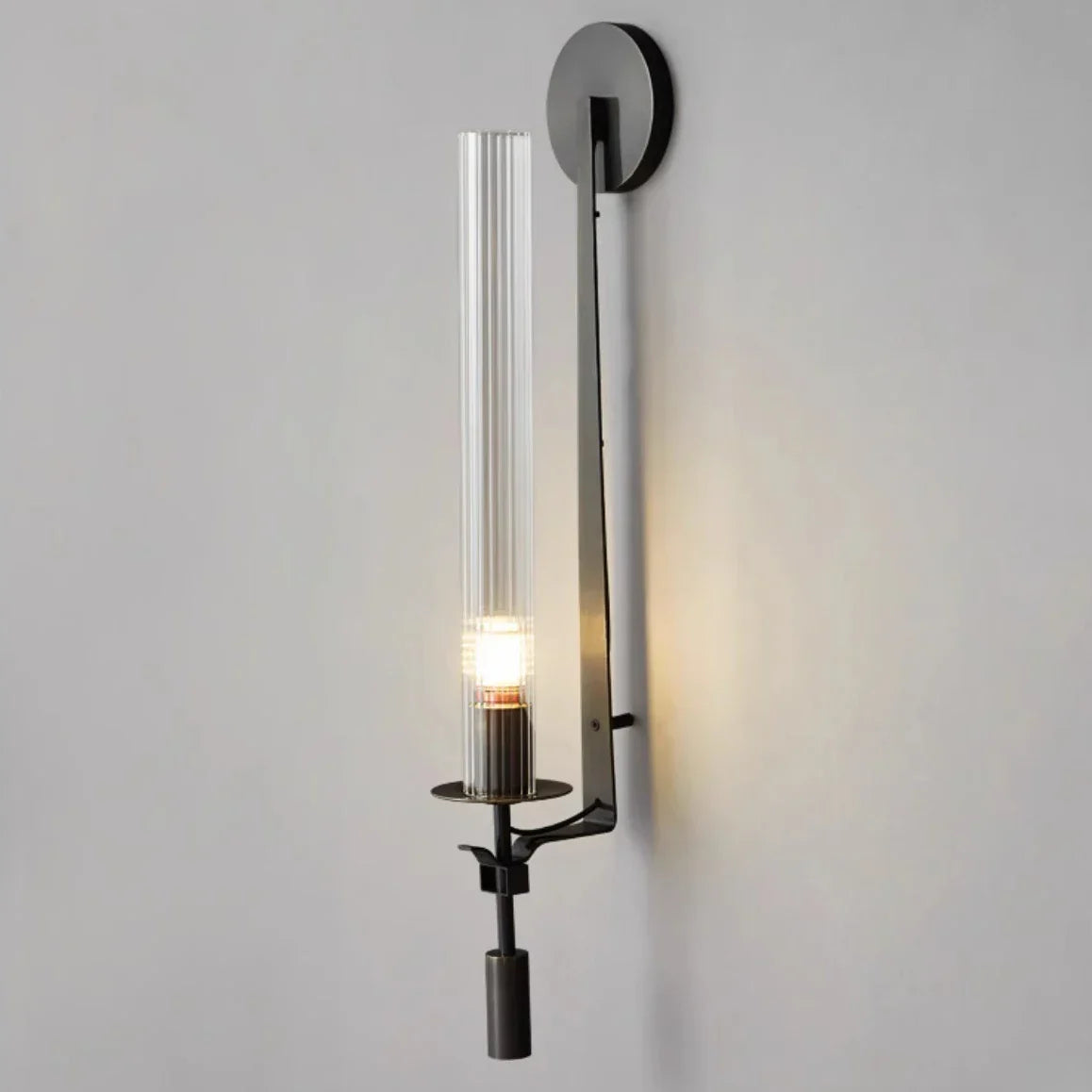 Wall Light Scandinavian Gold Iron & Glass