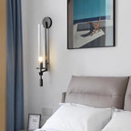 Wall Light Scandinavian Gold Iron & Glass
