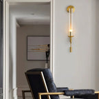 Wall Light Scandinavian Gold Iron & Glass