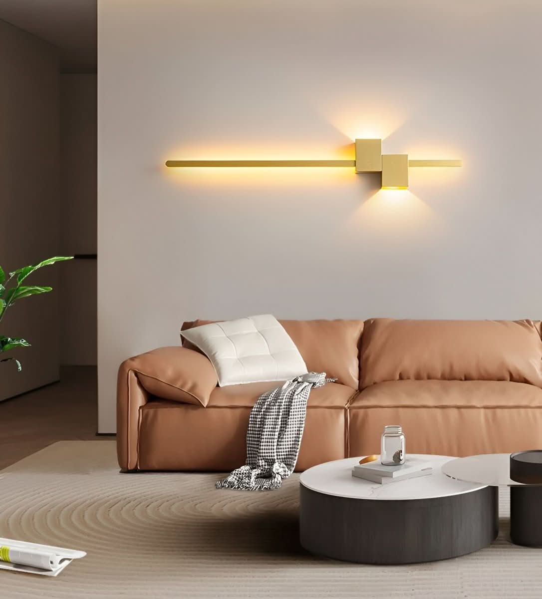 Wall Light Slim Metal Integrated LED Indirect Lighting