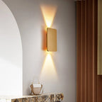 Wall Light Square Metal Warm Ambient Glow