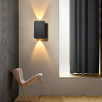 Wall Light Square Metal Warm Ambient Glow