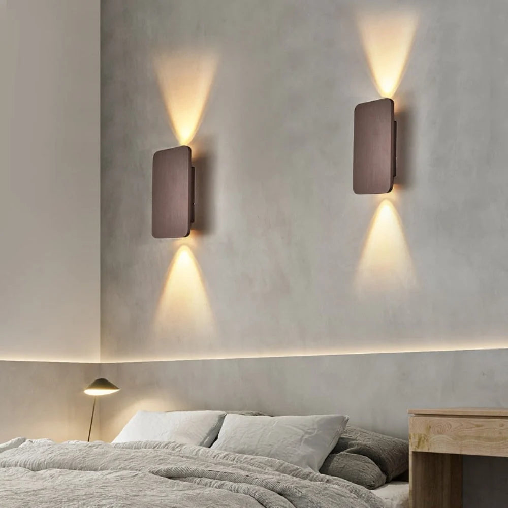 Wall Light Square Metal Warm Ambient Glow