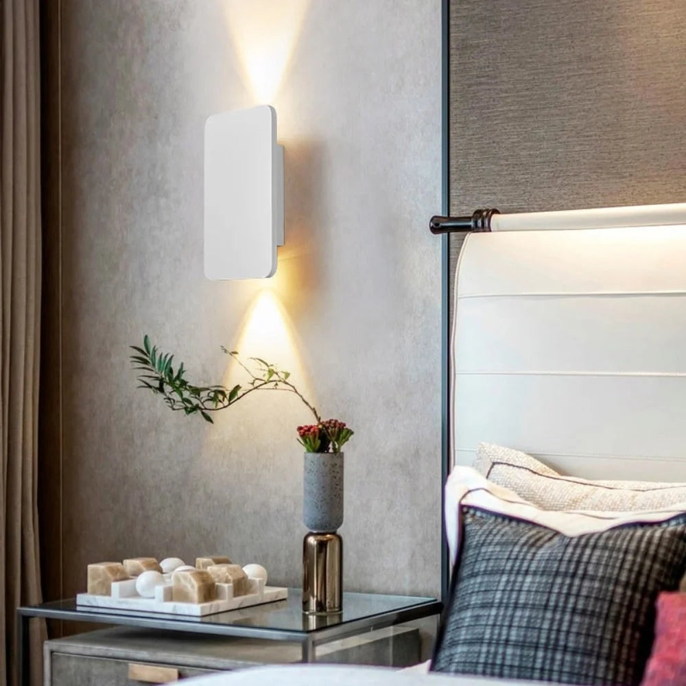 Wall Light Square Metal Warm Ambient Glow