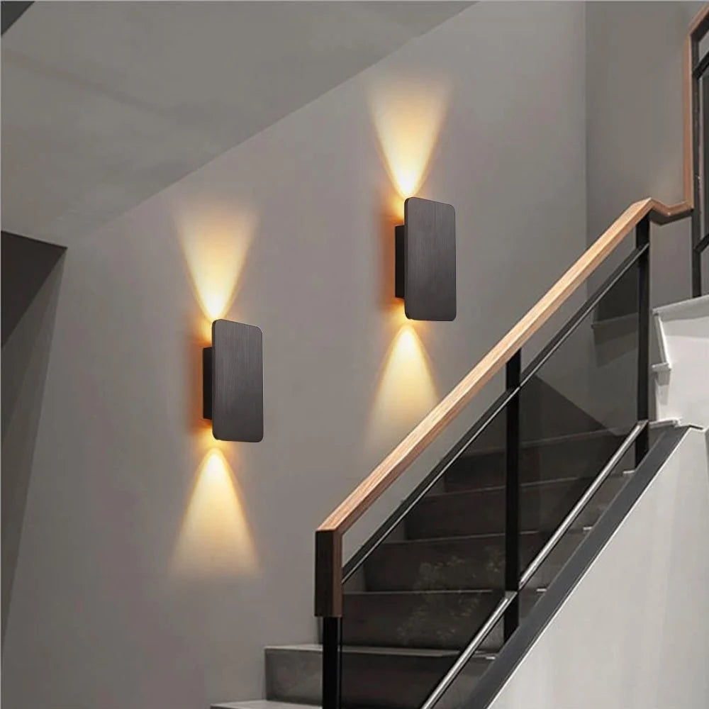 Wall Light Square Metal Warm Ambient Glow