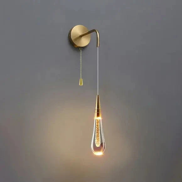 Wall Light Teardrop Glass LED Adjustable Color Temperature
