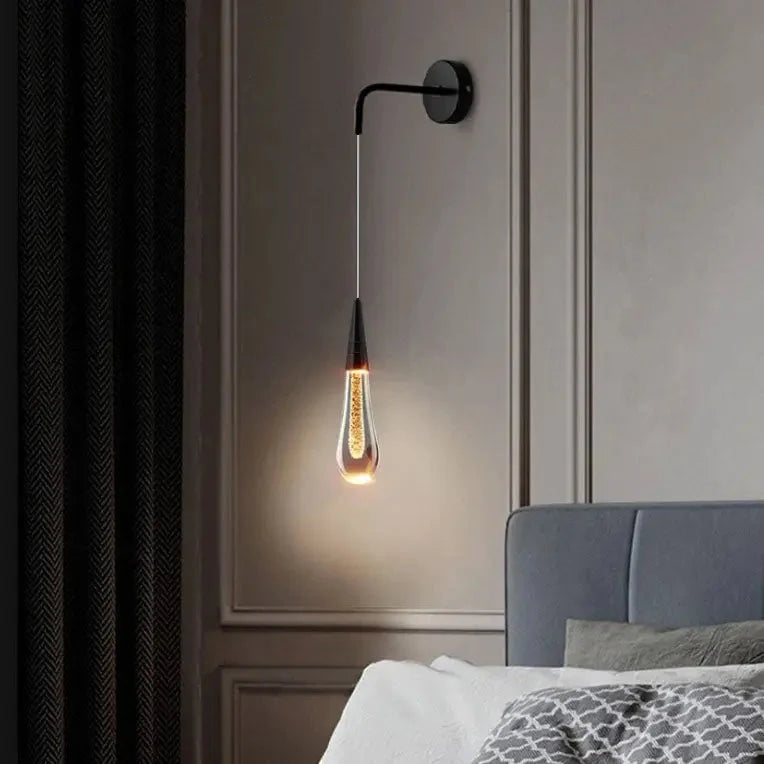 Wall Light Teardrop Glass LED Adjustable Color Temperature