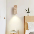 Wall Light Travertine Finish & Warm Glow