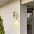 Wall Light Travertine Finish & Warm Glow