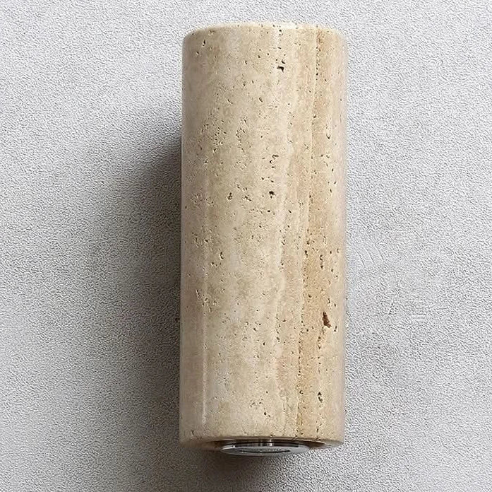 Wall Light Travertine Finish & Warm Glow