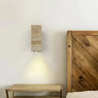 Wall Light Travertine Finish & Warm Glow