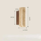 Wall Light Travertine Finish & Warm Glow