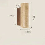 Wall Light Travertine Finish & Warm Glow