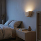 Wall Light Travertine Stone Upward-Directed Ambient G9 LED Included